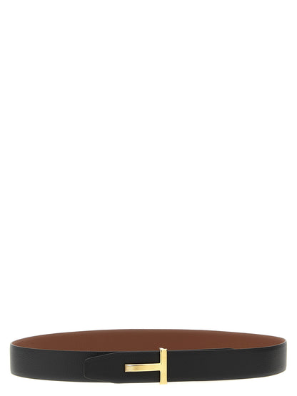 Logo buckle reversible belt Belts