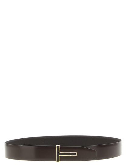 Logo buckle reversible belt Belts