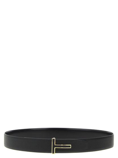 Logo buckle reversible belt Belts