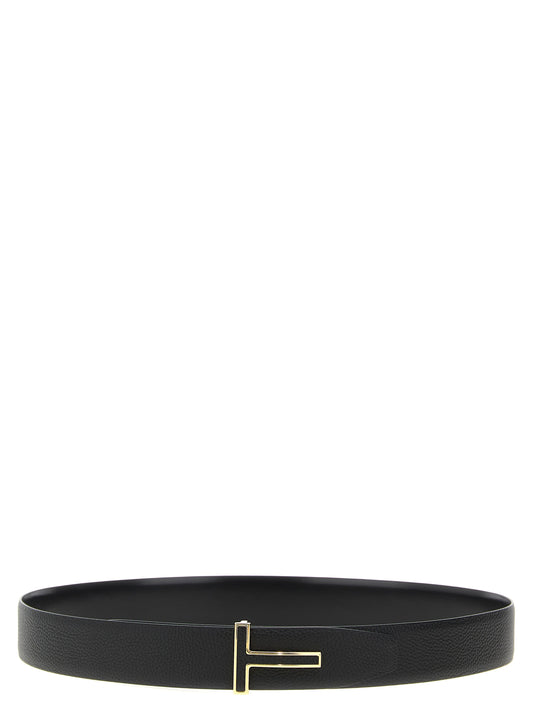 Logo buckle reversible belt Belts