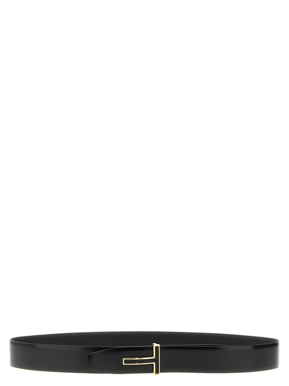 Logo buckle reversible belt Belts
