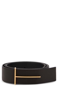 Tom Ford Leather belt with T buckle