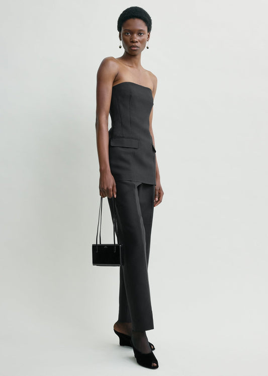 Toteme Strapless crepe pocket top