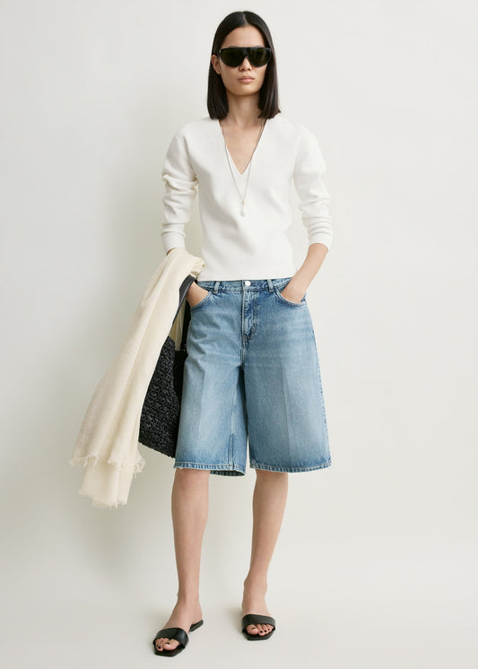 Toteme Denim board shorts