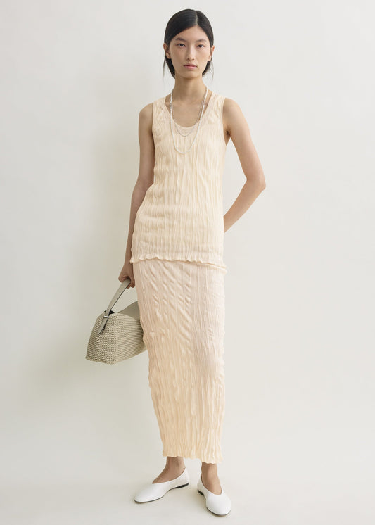 Toteme Crinkled knit tank