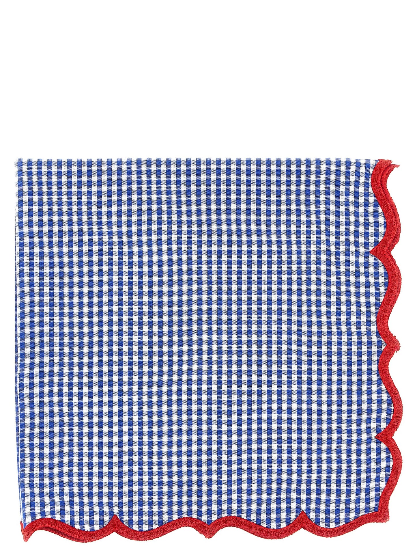 Scalloped vichy napkin Kitchen linen