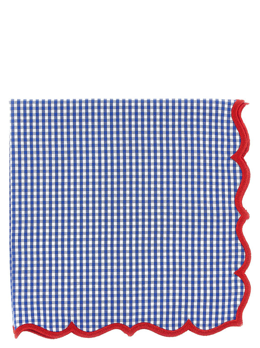 Scalloped vichy napkin Kitchen linen