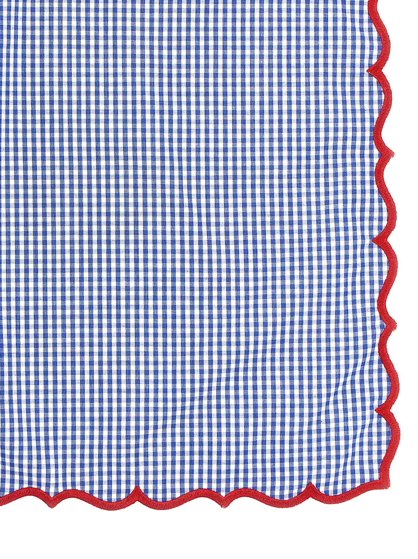 Scalloped vichy napkin Kitchen linen