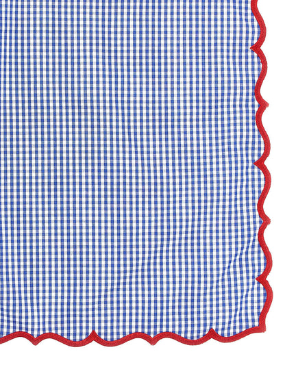 Scalloped vichy napkin Kitchen linen