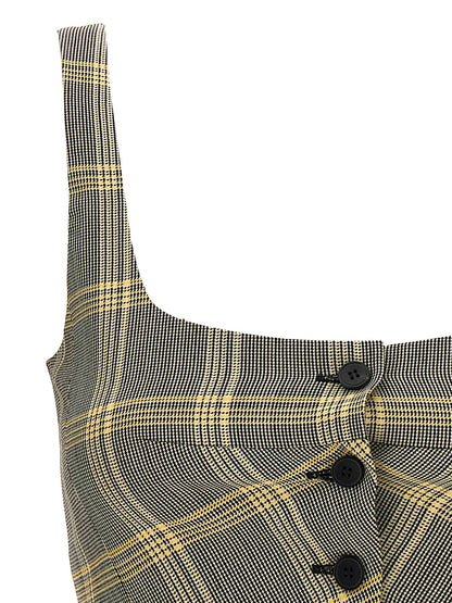 Top cropped check Tops