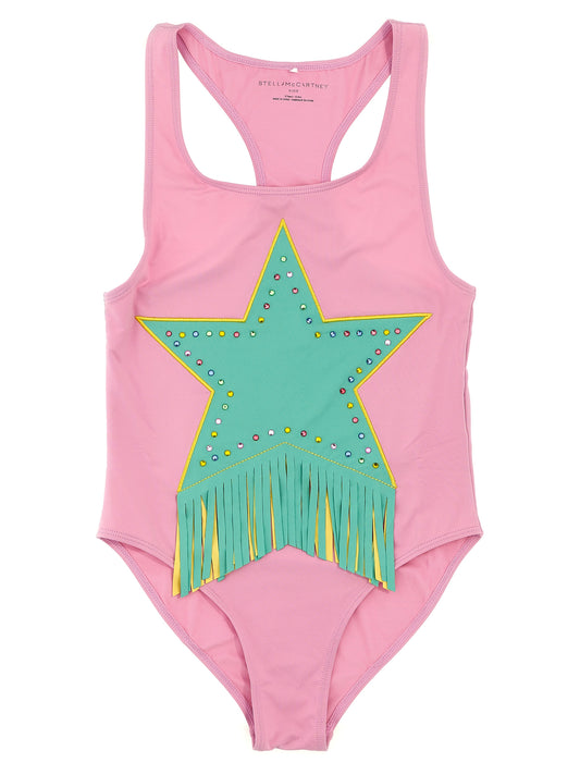Fringed star one-piece swimsuit Beachwear