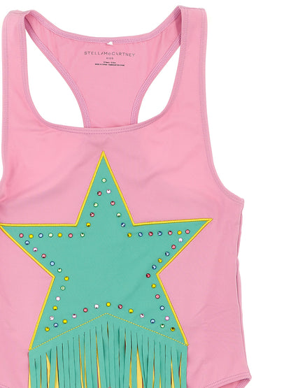 Fringed star one-piece swimsuit Beachwear