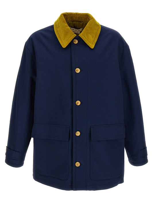 Cotton gabardine parka Casual jackets, parka