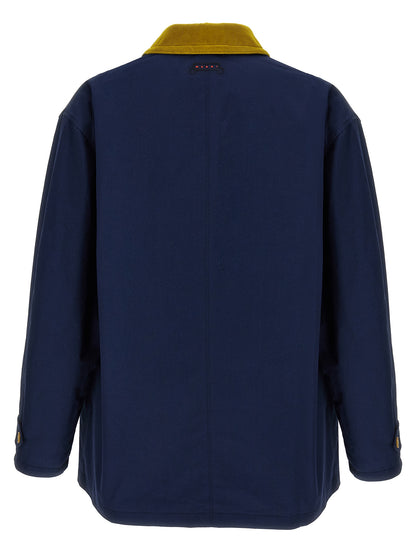 Cotton gabardine parka Casual jackets, parka