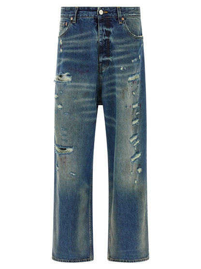 'Blue Distressed Baggy' jeans Jeans