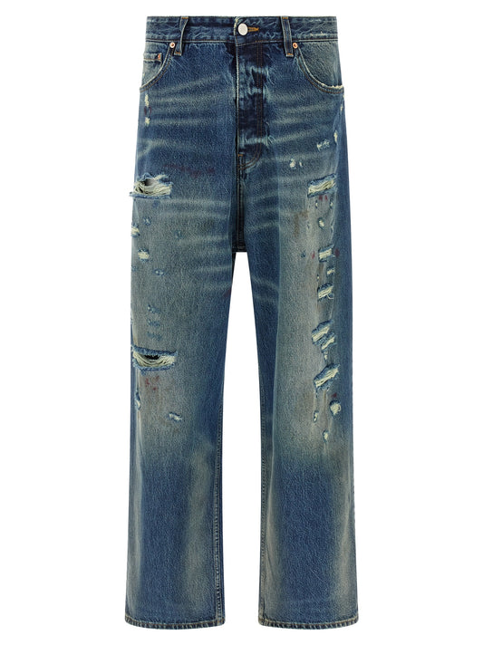 'Blue Distressed Baggy' jeans Jeans