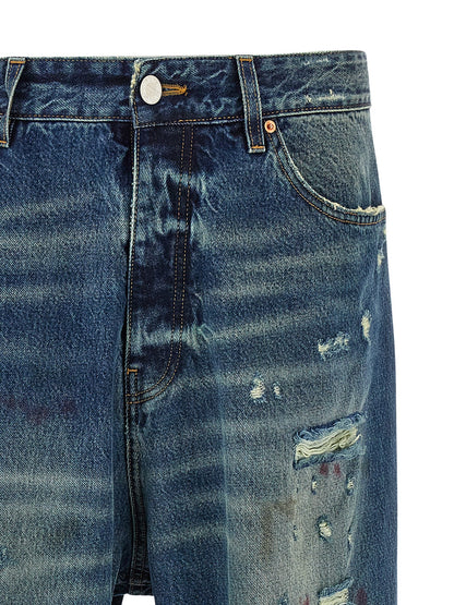'Blue Distressed Baggy' jeans Jeans