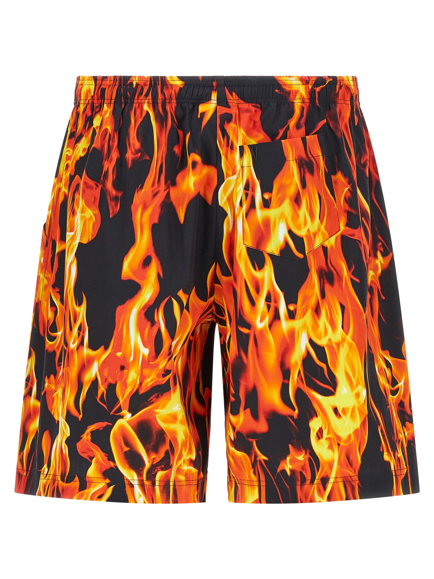 'Black & Orange Fire' bermuda shorts Bermuda, short