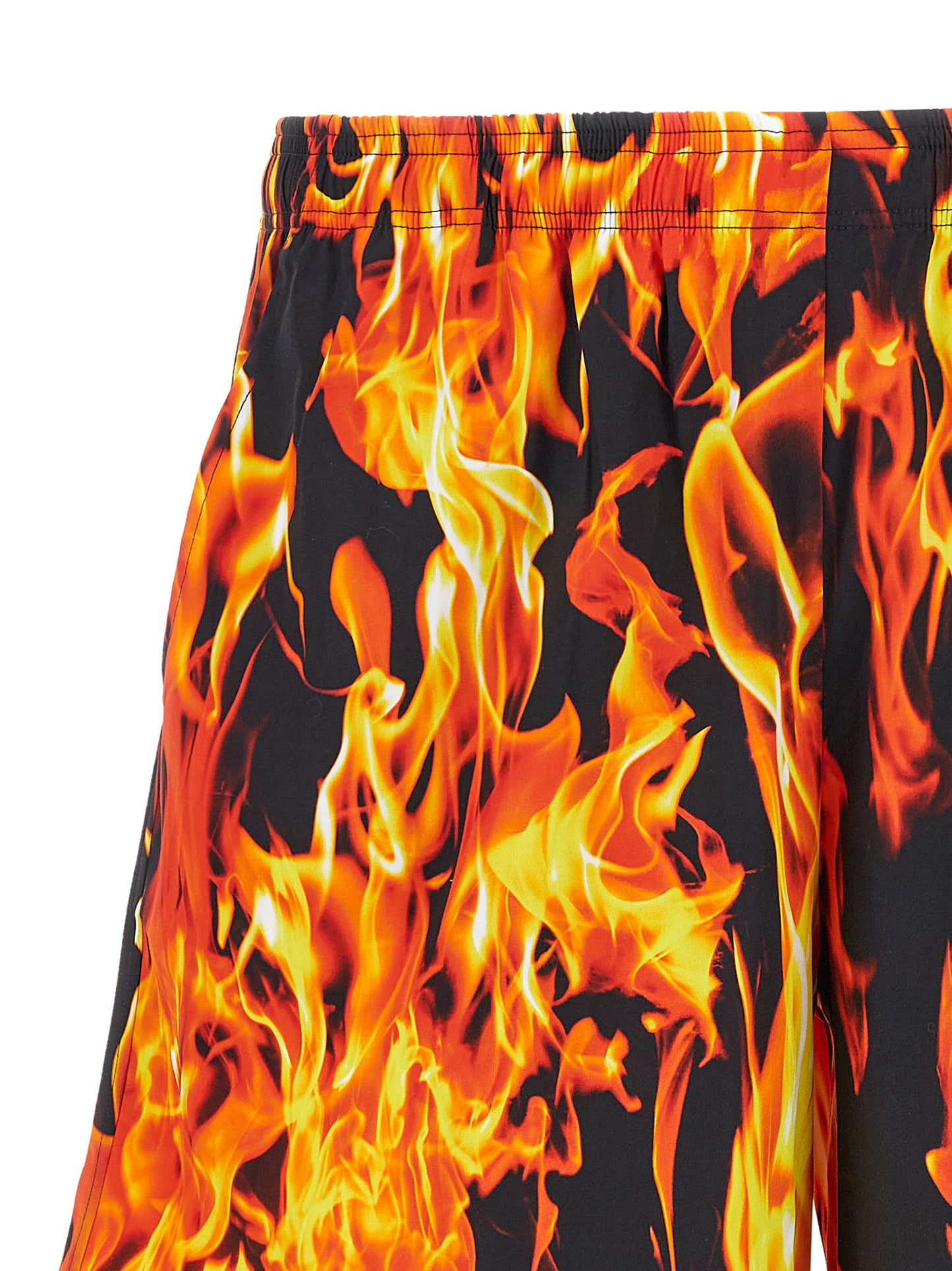 'Black & Orange Fire' bermuda shorts Bermuda, short