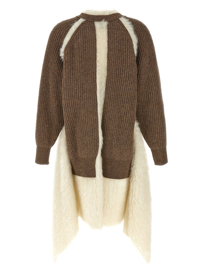 Two-material cardigan Sweater, cardigans