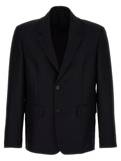 Removable collar single-breasted blazer Blazer