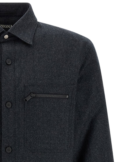 Techmerino overshirt Shirt, blouse