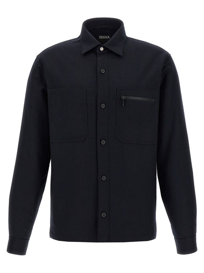 Techmerino overshirt Shirt, blouse