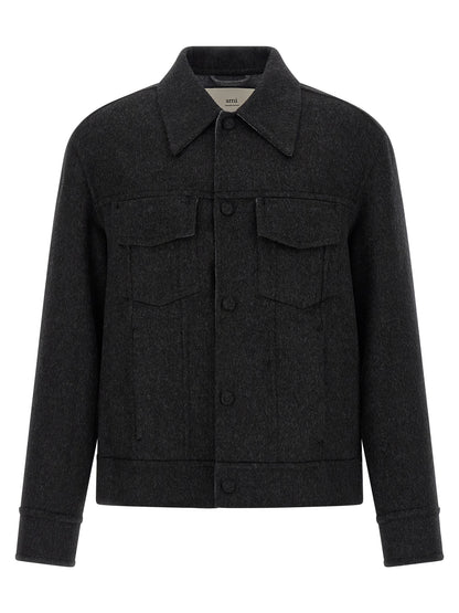 Lenci cloth overshirt Down jacket, Parka, Casual jackets