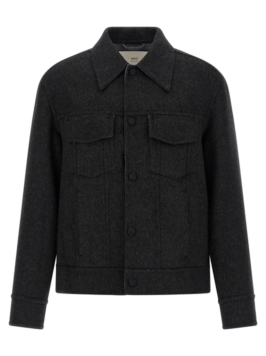 Lenci cloth overshirt Down jacket, Parka, Casual jackets