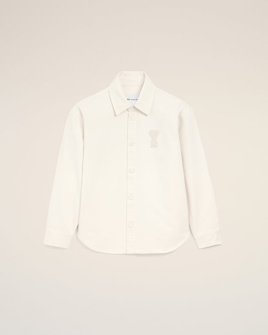 Ami Overshirt with knitted ami de coeur