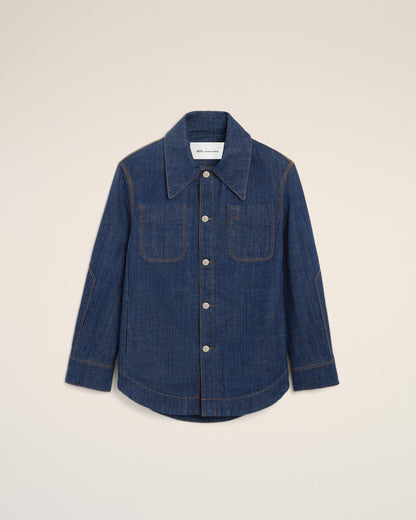 Ami Embossed ami de coeur worker overshirt