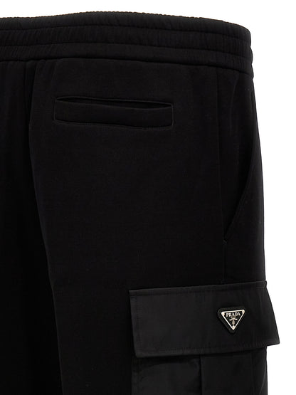 Nylon insert cargo joggers Pants