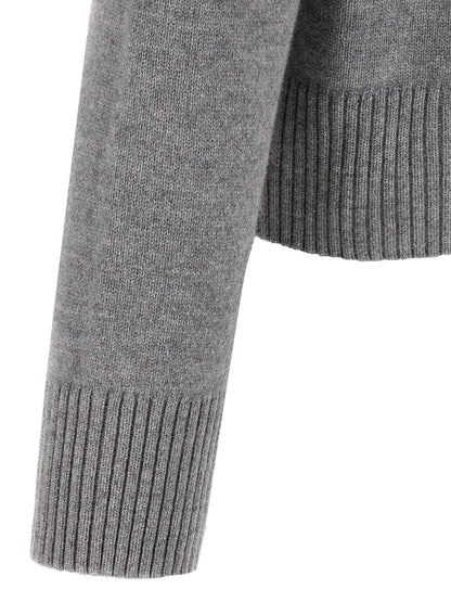 Puff logo patch sweater Sweater, cardigans
