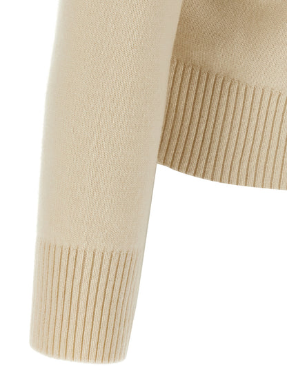 Puff logo patch sweater Sweater, cardigans