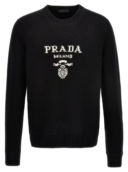 Logo intarsia sweater Sweater, cardigans