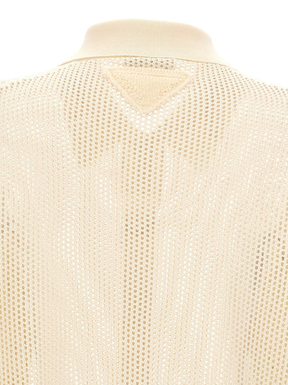 Mesh knit shirt Shirt, blouse