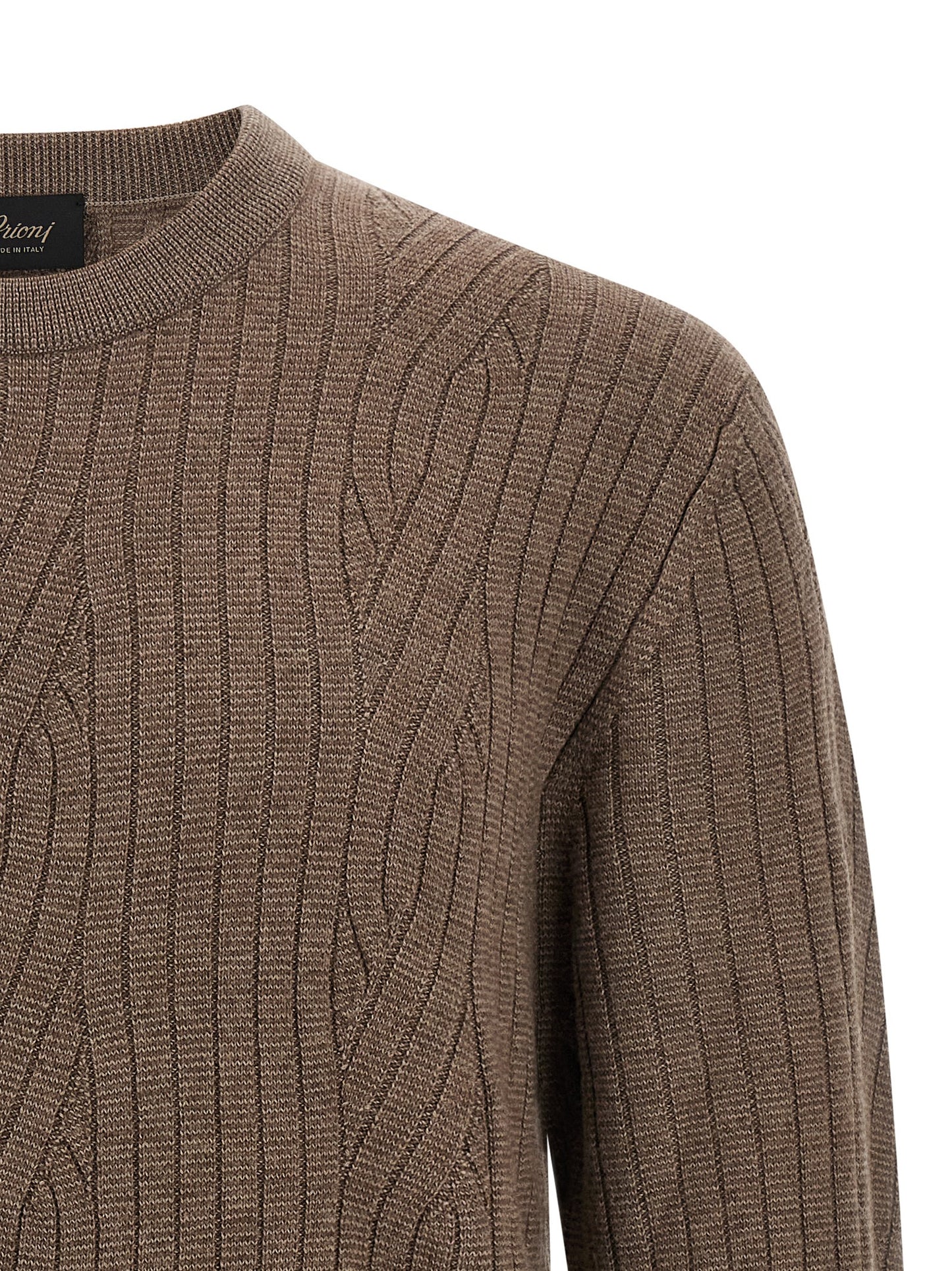 Ribbed and braid sweater Sweater, cardigans