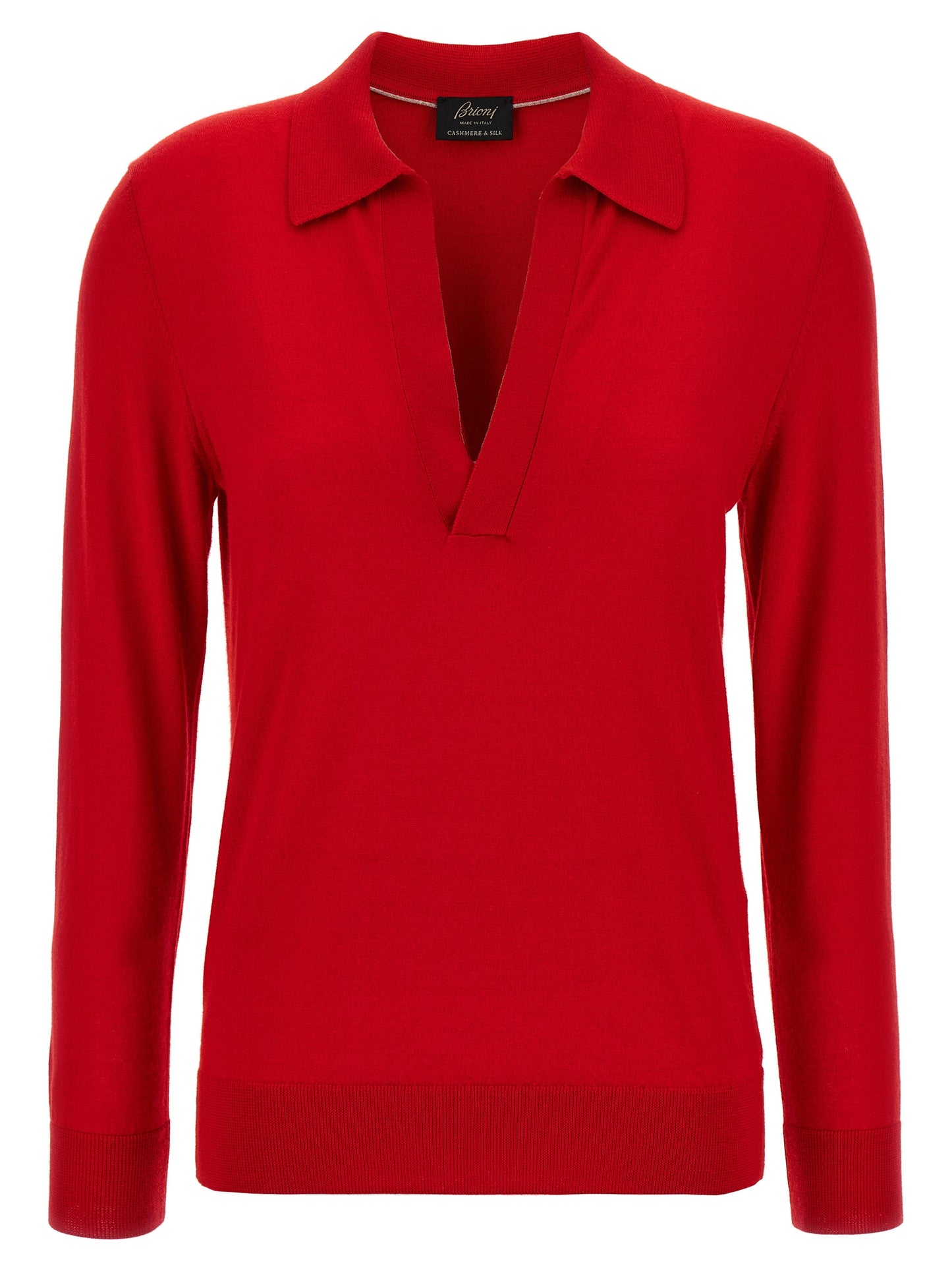 Cashmere and silk polo shirt Polo