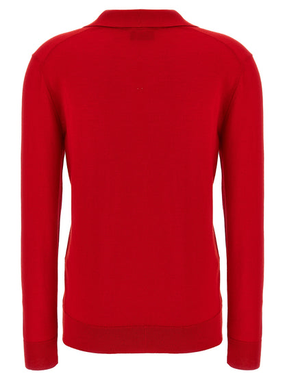 Cashmere and silk polo shirt Polo