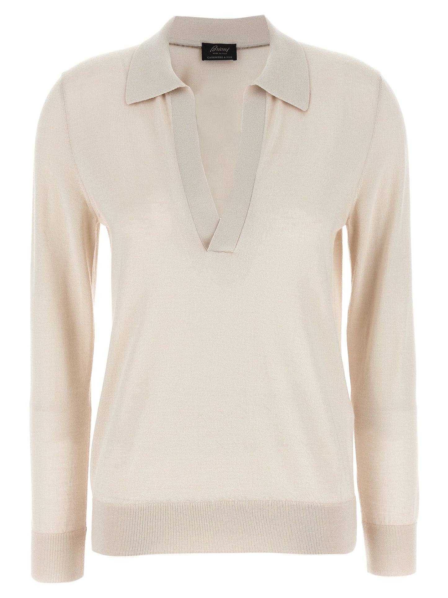 Cashmere and silk polo shirt Polo