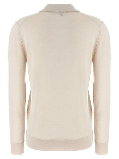 Cashmere and silk polo shirt Polo