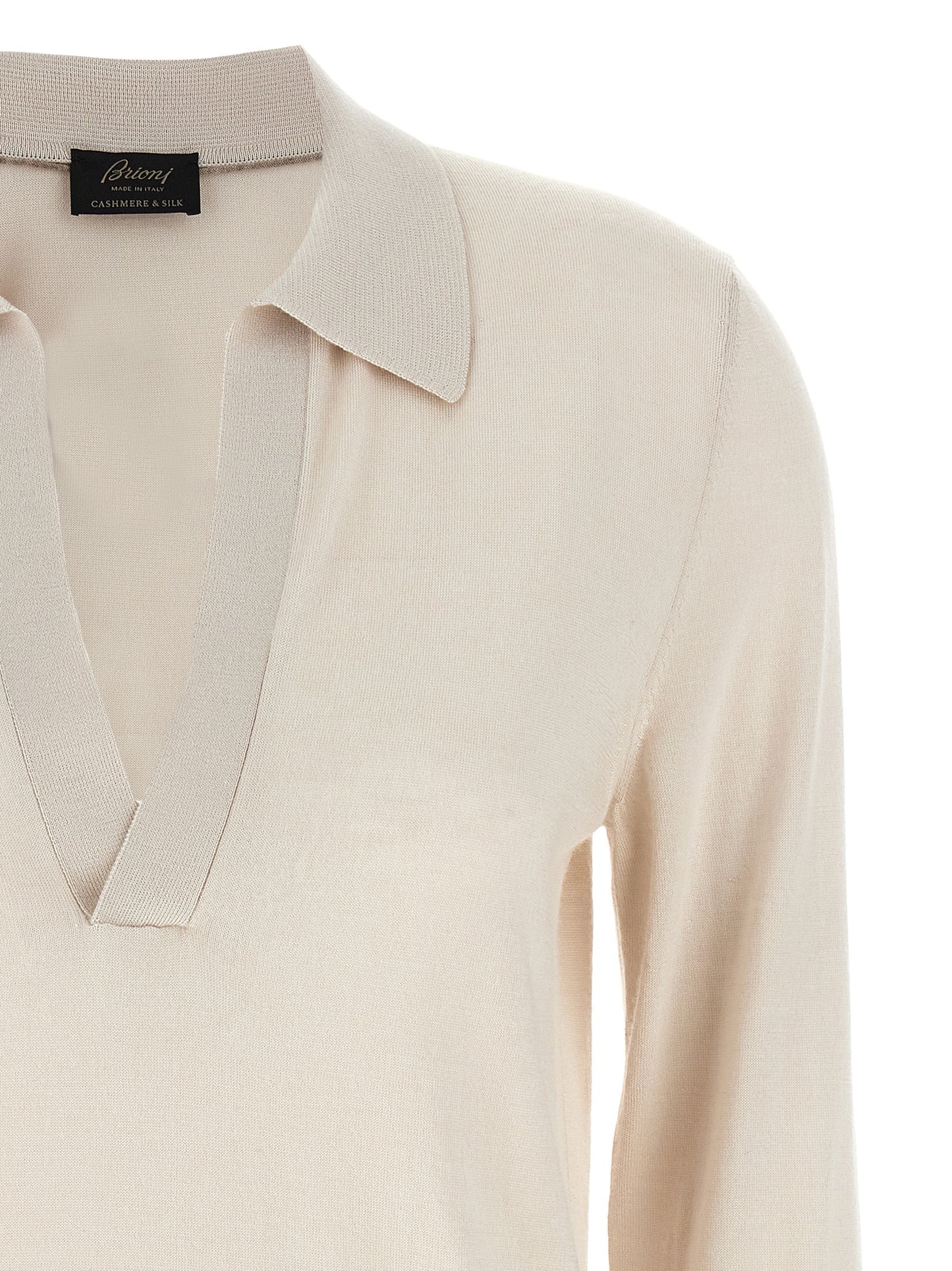 Cashmere and silk polo shirt Polo