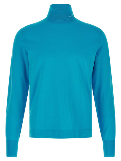 Logo intarsia turtleneck sweater Sweater, cardigans