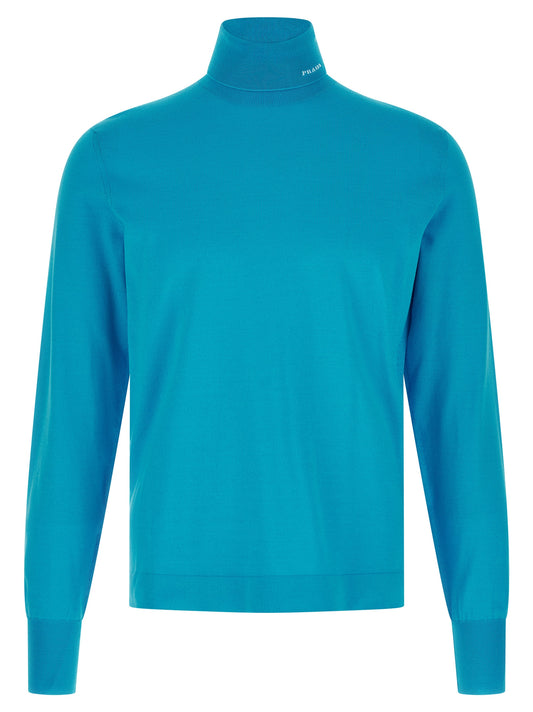 Logo intarsia turtleneck sweater Sweater, cardigans