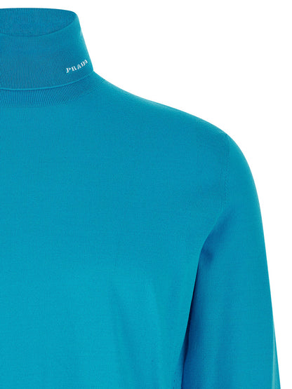 Logo intarsia turtleneck sweater Sweater, cardigans