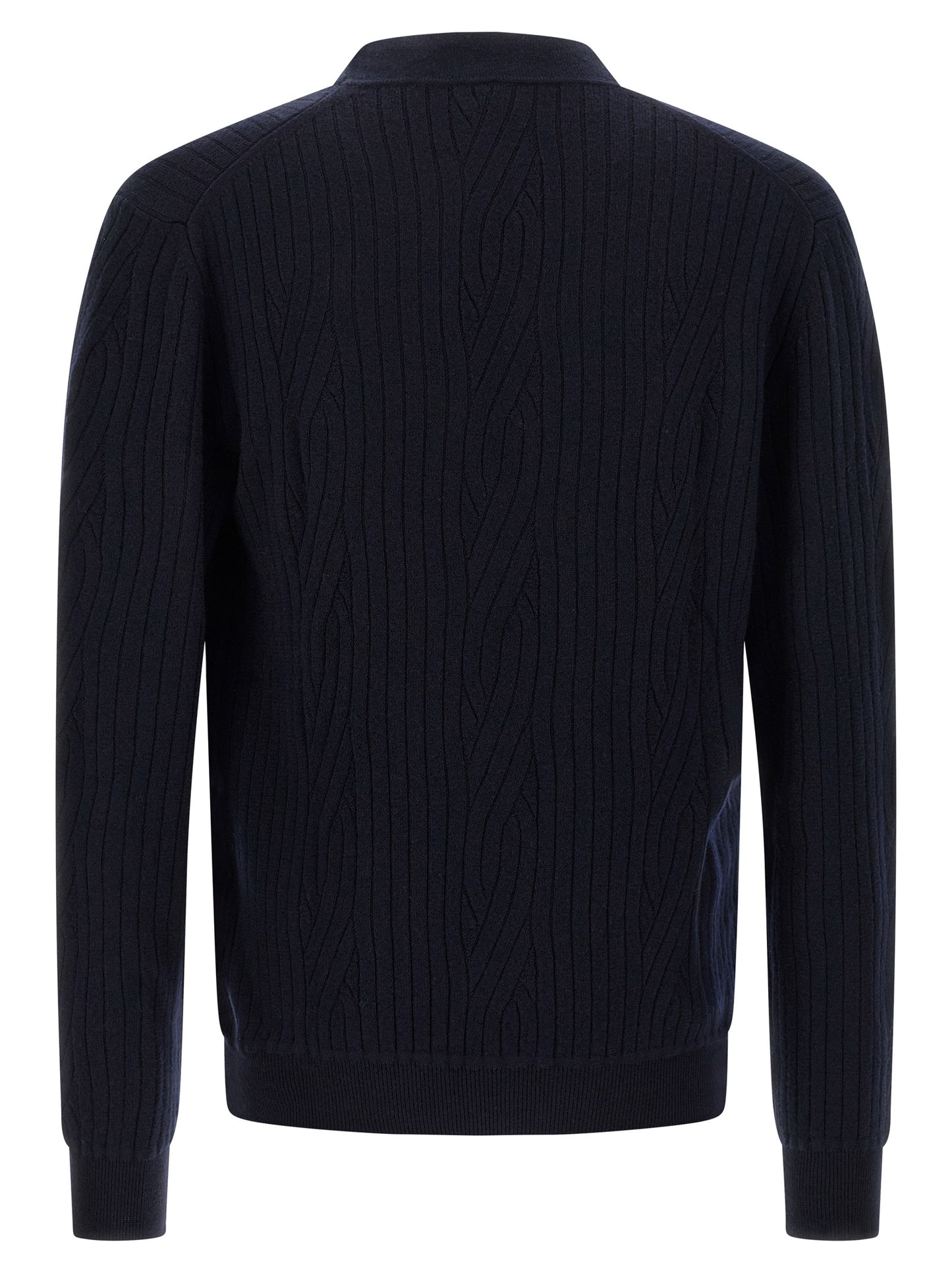 Ribbed and braid cardigan Sweater, cardigans