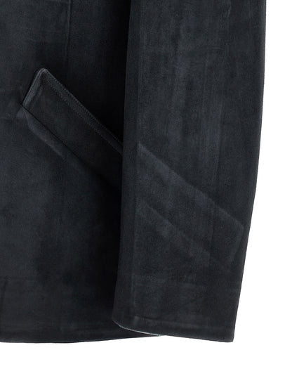 Suede jacket Down jacket, Parka, Casual jackets