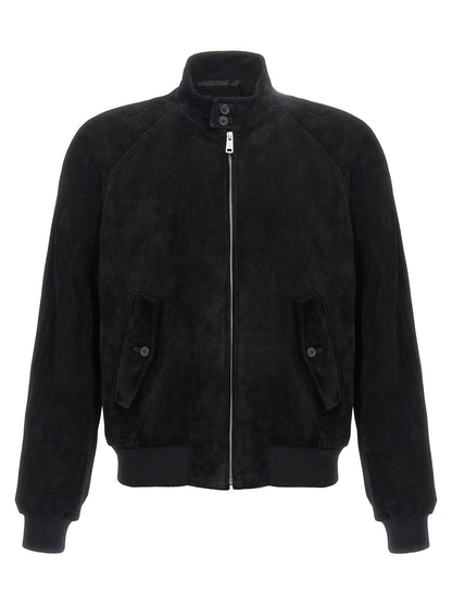 Suede bomber jacket Down jacket, Parka, Casual jackets