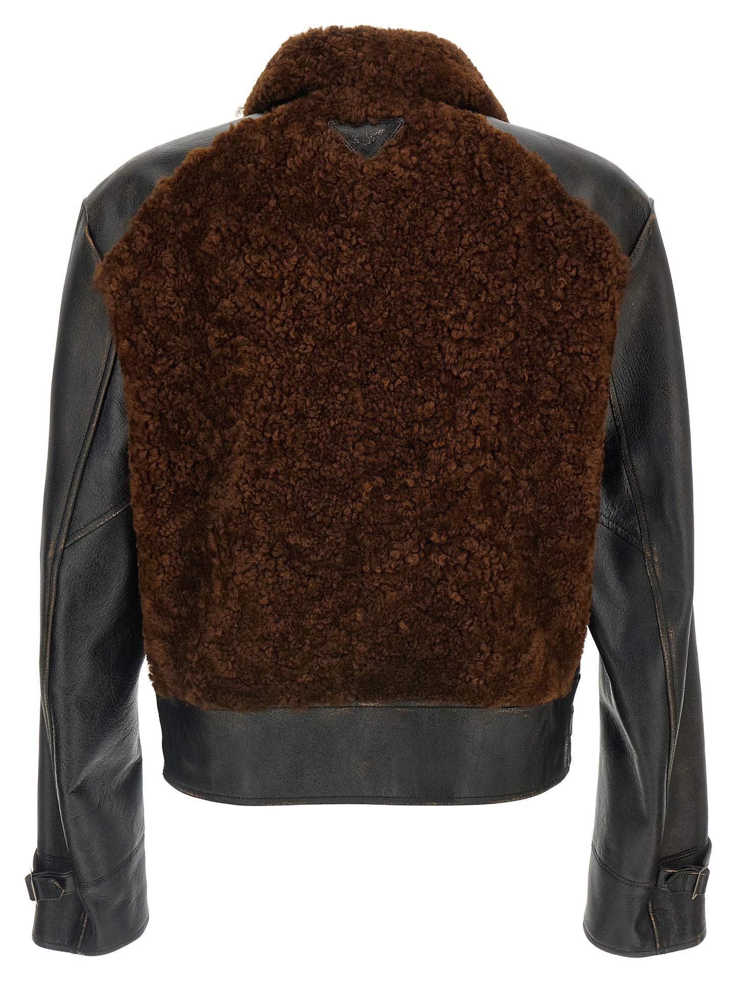 Sheepskin and leather jacket Down jacket, Parka, Casual jackets