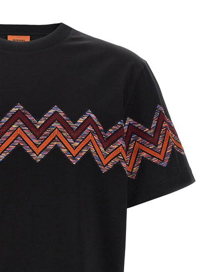 'Zig Zag' jacquard t-shirt T-shirt